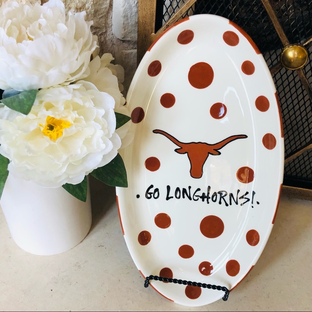 T Cabells Too Oval Longhorn Platter